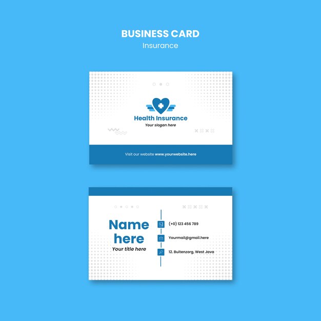 Free PSD insurance template design