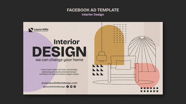 Free PSD interior design template design