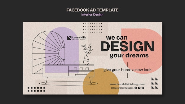 Free PSD interior design template design