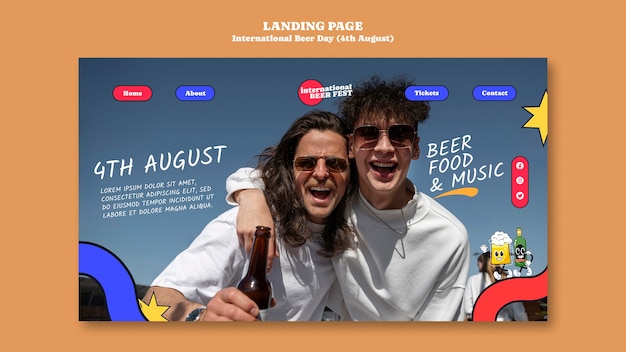 International beer day landing page