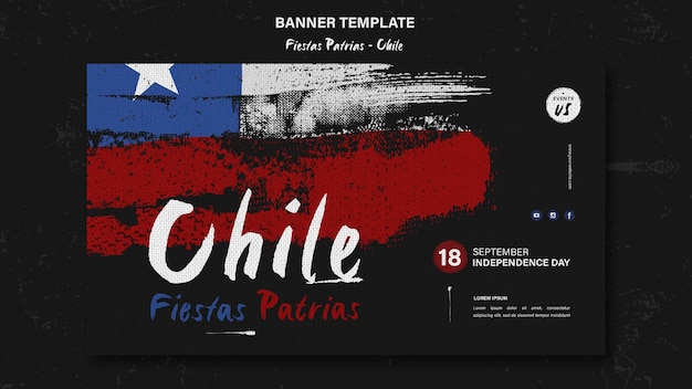 International chile day banner theme