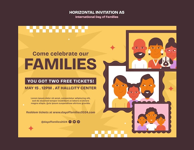 International day of families invitation template