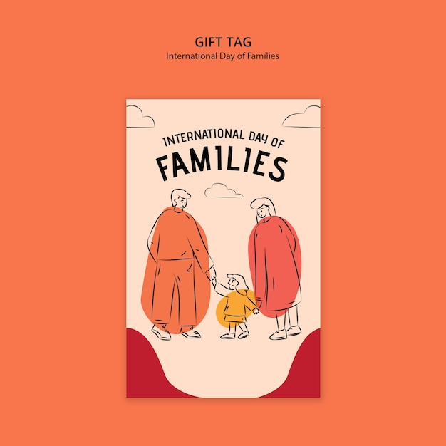 Free PSD international day of families tempalte design