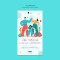 Free PSD international day of families template design