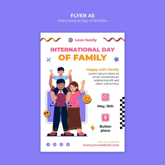 International day of families  template design