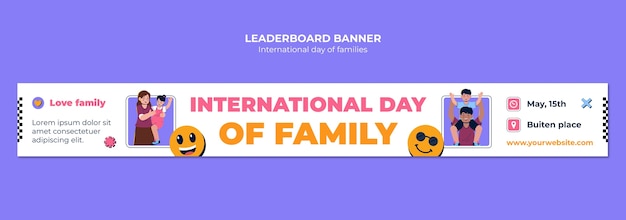 International day of families  template design