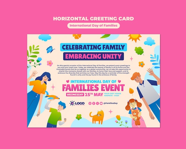 International day of families template design