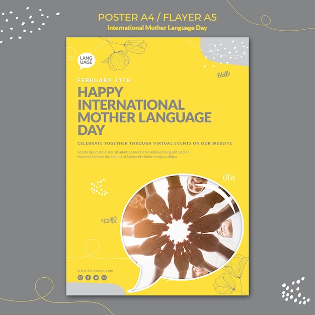 International mother language day poster