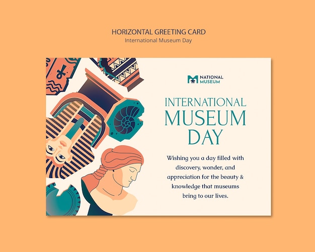 Free PSD international museum day template design