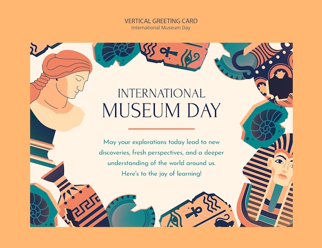 Free PSD international museum day template design