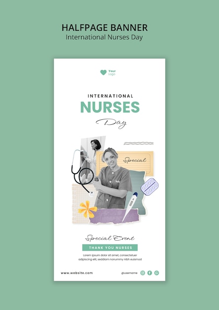 International nurses day template