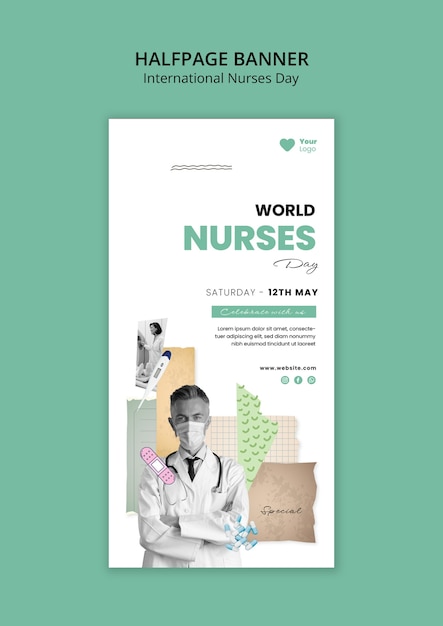 International nurses day template