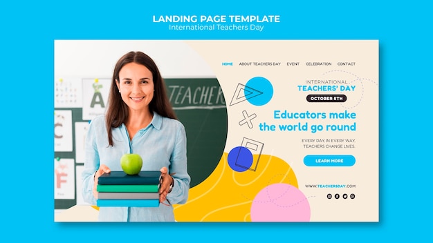 International teachers day landing page