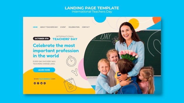 International teachers day landing page