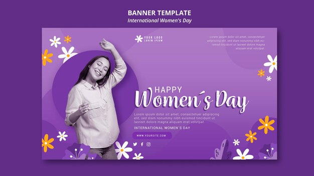 International women day banner