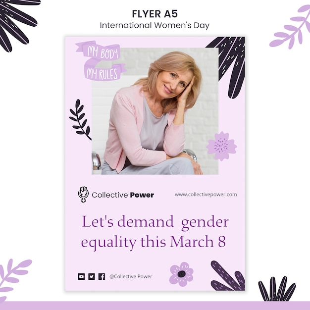 International women day flyer