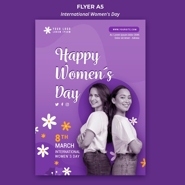 International women day flyer