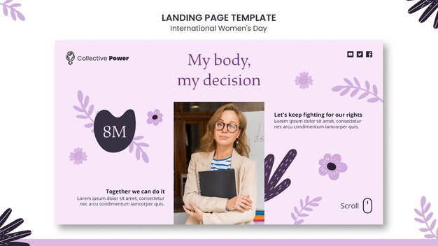 International women day landing page