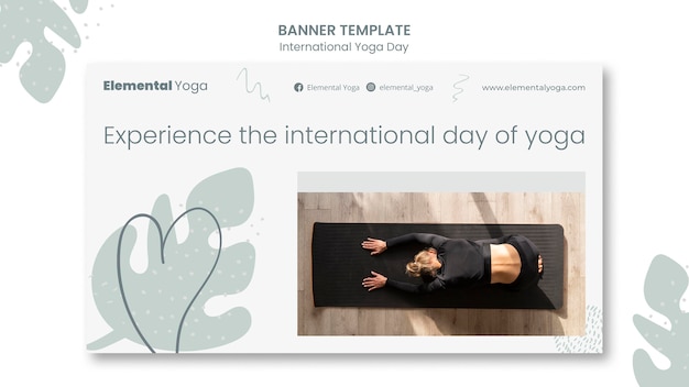 International yoga day banner