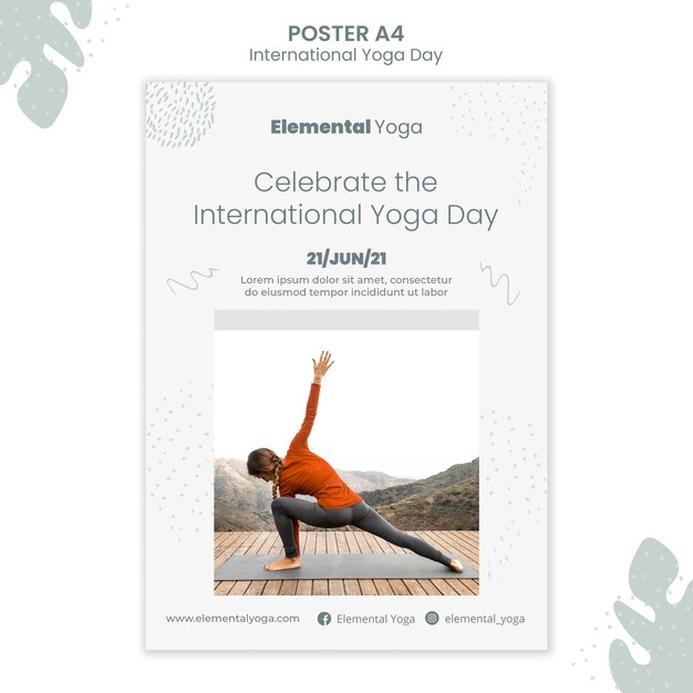 International yoga day poster