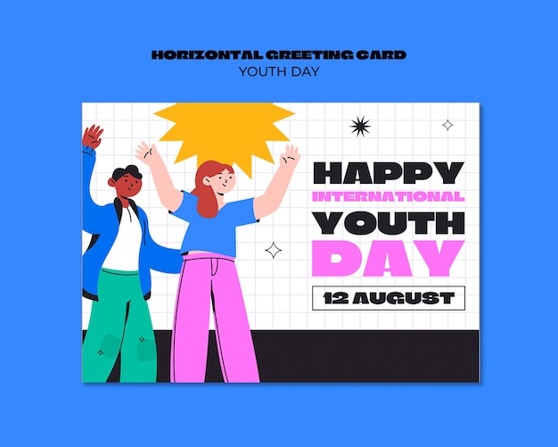 International youth day celebration template