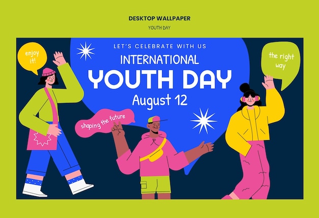 Free PSD international youth day  template design