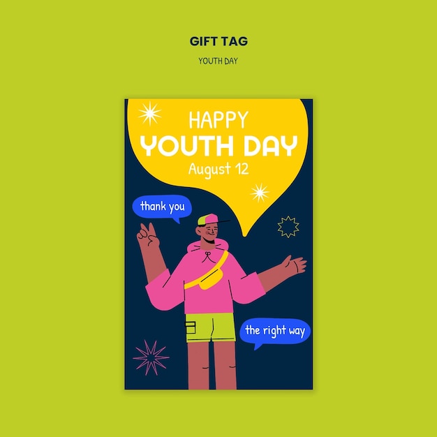 Free PSD international youth day  template design