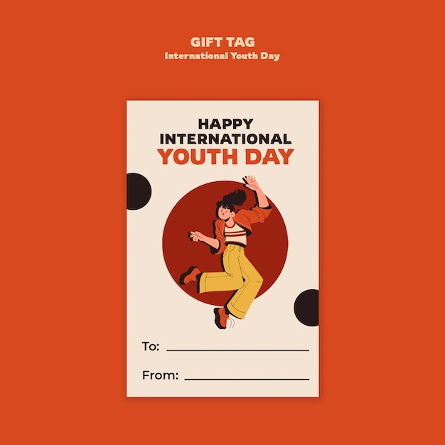 Free PSD international youth day template design