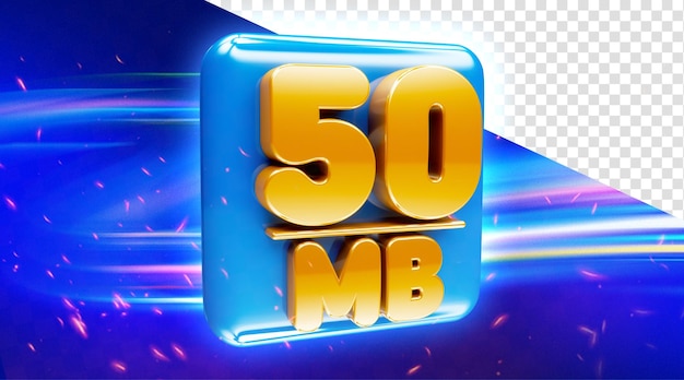 Free PSD internet plan connection speed 3d numbers