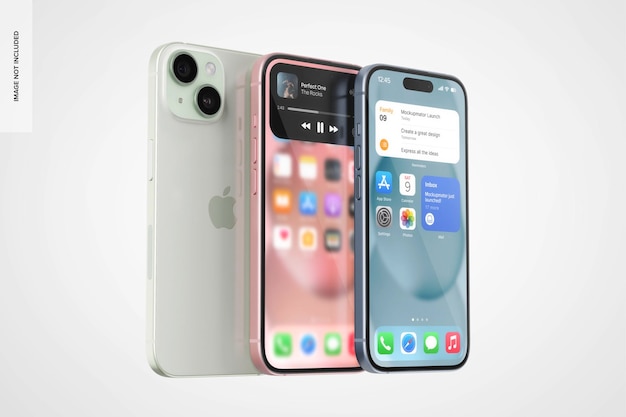 Iphone 15 set mockup