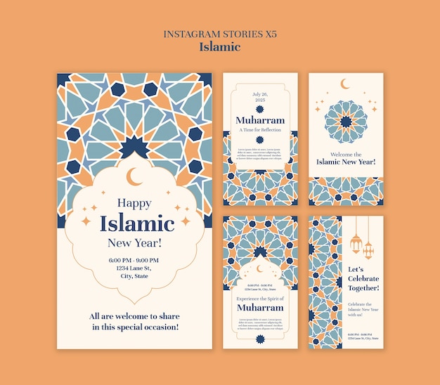 Free PSD islamic instagram template design