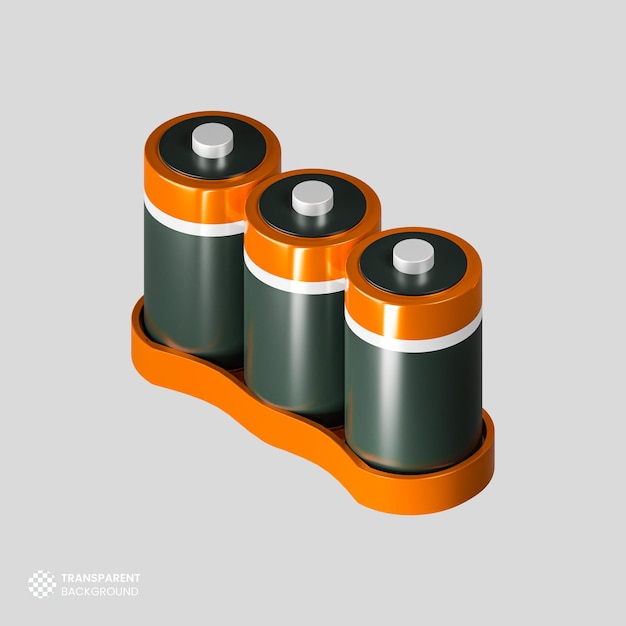 Free PSD isolated 3d battery icon