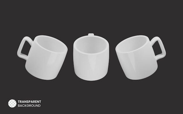 Isolated 3d coffee mug icon