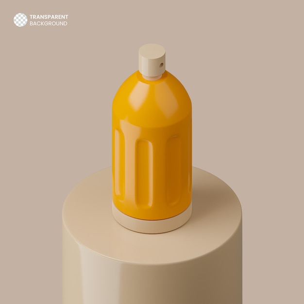 Free PSD isolated 3d spray bottle icon