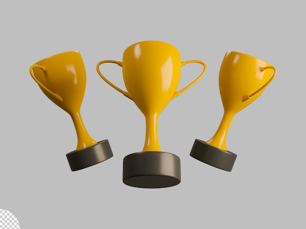 Free PSD isolated 3d trophy icon