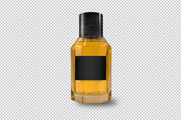 Isolated bottle for fragance