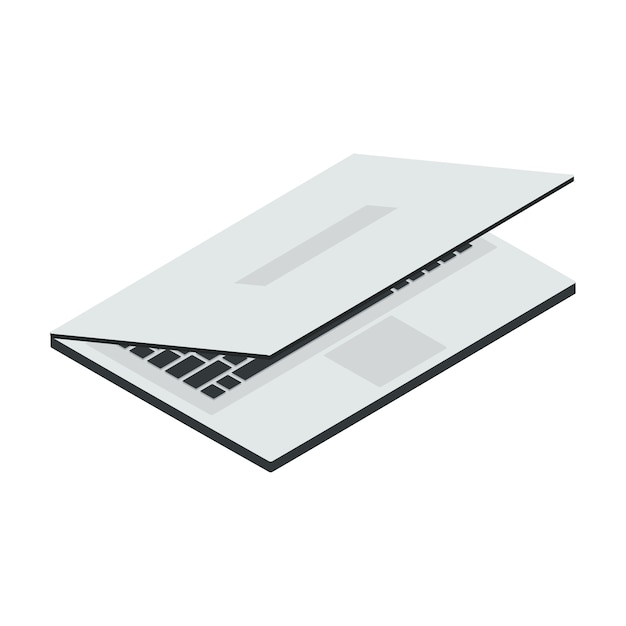 Free PSD isolated modern laptop