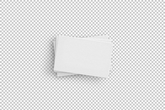 Isolated pack of business cards