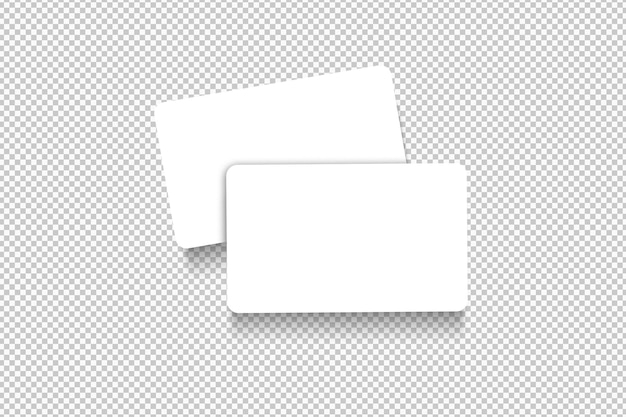 Isolated pack of white cards