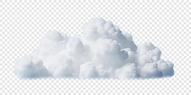 isolated png puffy cloud on transparent background