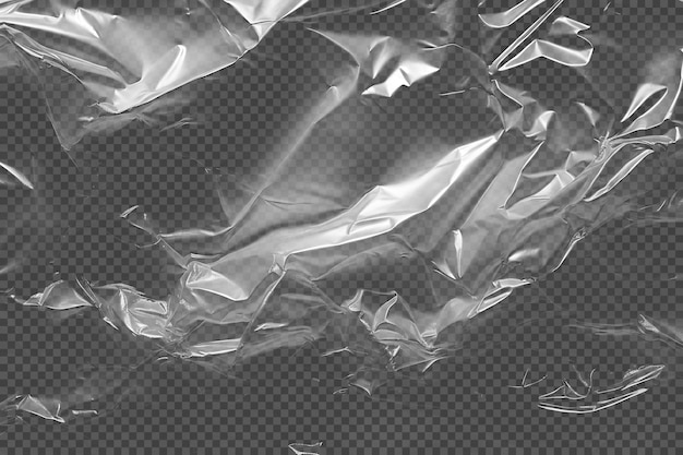 Free PSD isolated transparent plastic wrap texture