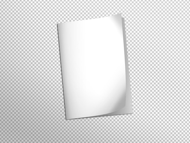 Isolated white folder