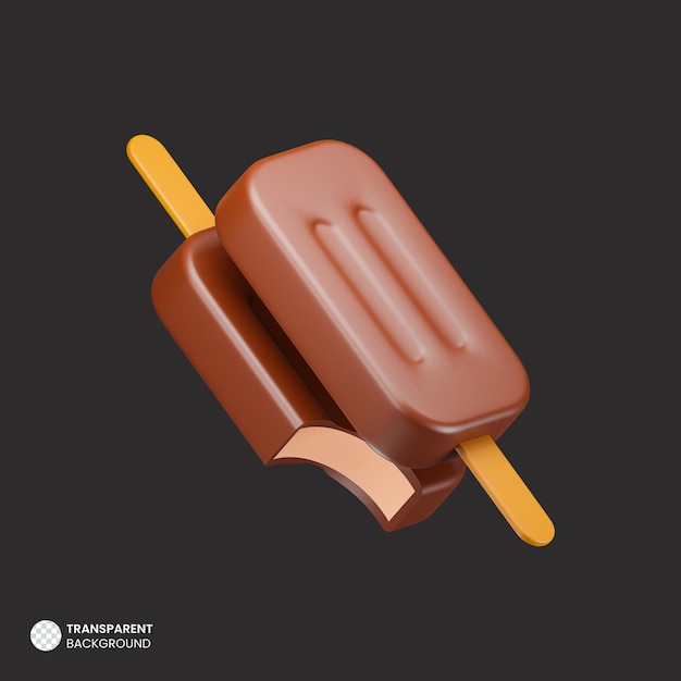 Isometric 3d render ice cream icon