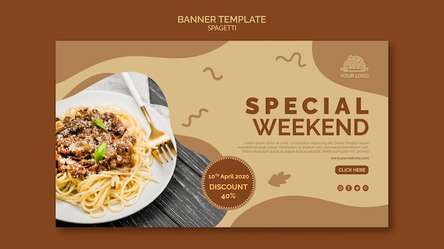 Italian food banner