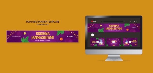 Janmashtami template design