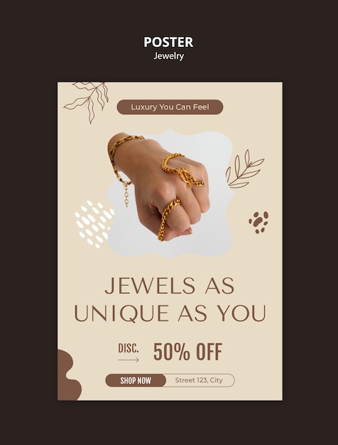 Free PSD jewellery template design