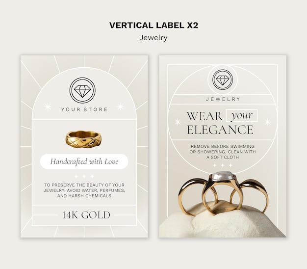 Free PSD jewelry shop business template