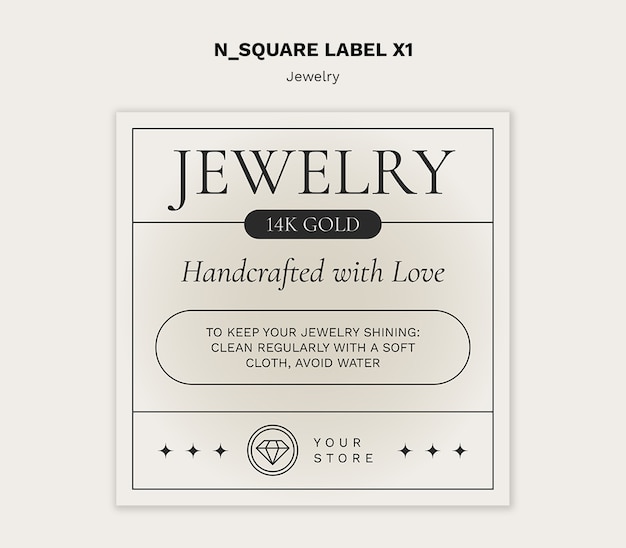 Free PSD jewelry shop business template