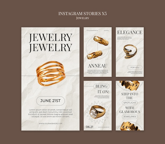 Free PSD jewelry template design