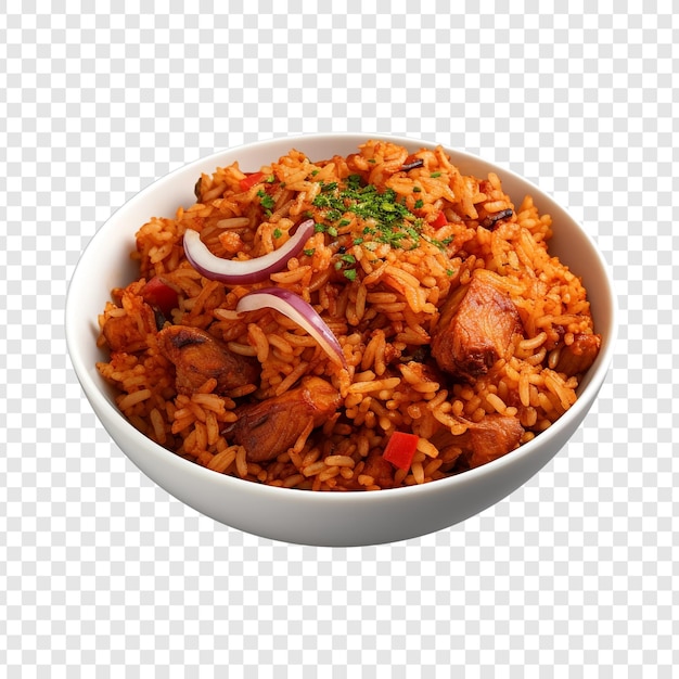 Free PSD jollof isolated on transparent background